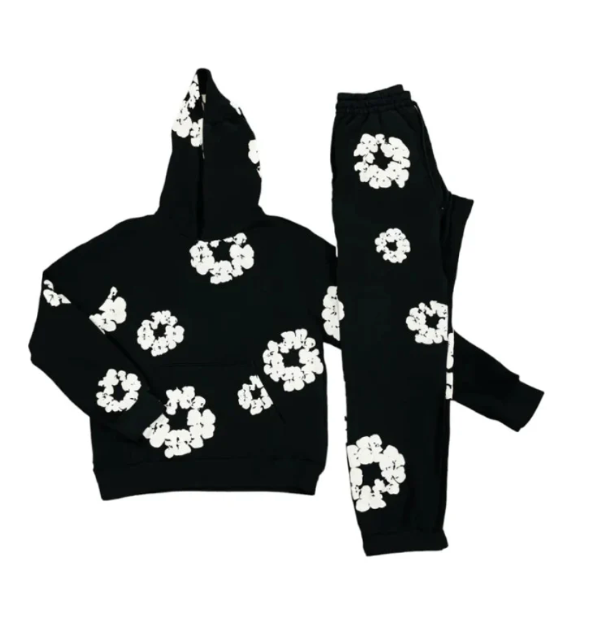 ModaDenimo | Unisex Viral Floral träningsoverall med ikoniska tryck